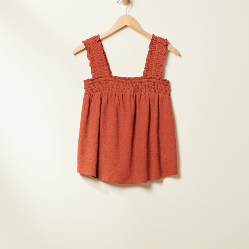 COPY - UpWest Square Neck Smocked Tank